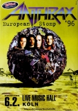 ANTHRAX - 1996 - Konzertplakat - In Concert - Stomp - Tourposter - Kln