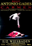 GADES, ANTONIO - 1983 - Plakat - Ballett - Carmen - Poster - Wiesbaden