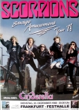 SCORPIONS - 1988 - Cinderella - Savage Amusement Tour - Poster - Frankfurt