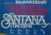 SANTANA - 1980 - Live in Concert - Marathon Tour - Poster - C