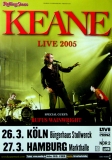KEANE - 2005 - Live In Concert - Wainwright - Tour - Poster - Kln