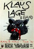 LAGE, KLAUS - 1995 - Konzertplakat - Katz & Maus - Tourposter - Berlin