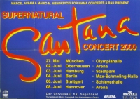 SANTANA - 2000 - Plakat - Live In Concert - Supernatural Tour - Poster B