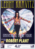 KRAVITZ, LENNY - 1993 - Robert Plant - Live In Concert Tour - Poster - Kln