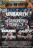HELL ON EARTH - 2011 - Tourplakat - Unearth - Evergreen Terrace - Poster